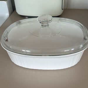 Corningware oval stoneware casserole